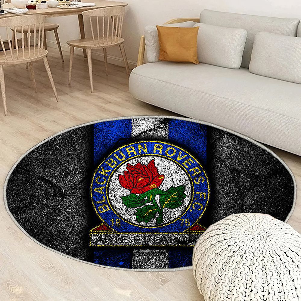 Blackburn Fc Tapis Sol - Tapis De Salon, Club de football de championnat Efl Tapis Art, Tapis pour la décoration de la maison