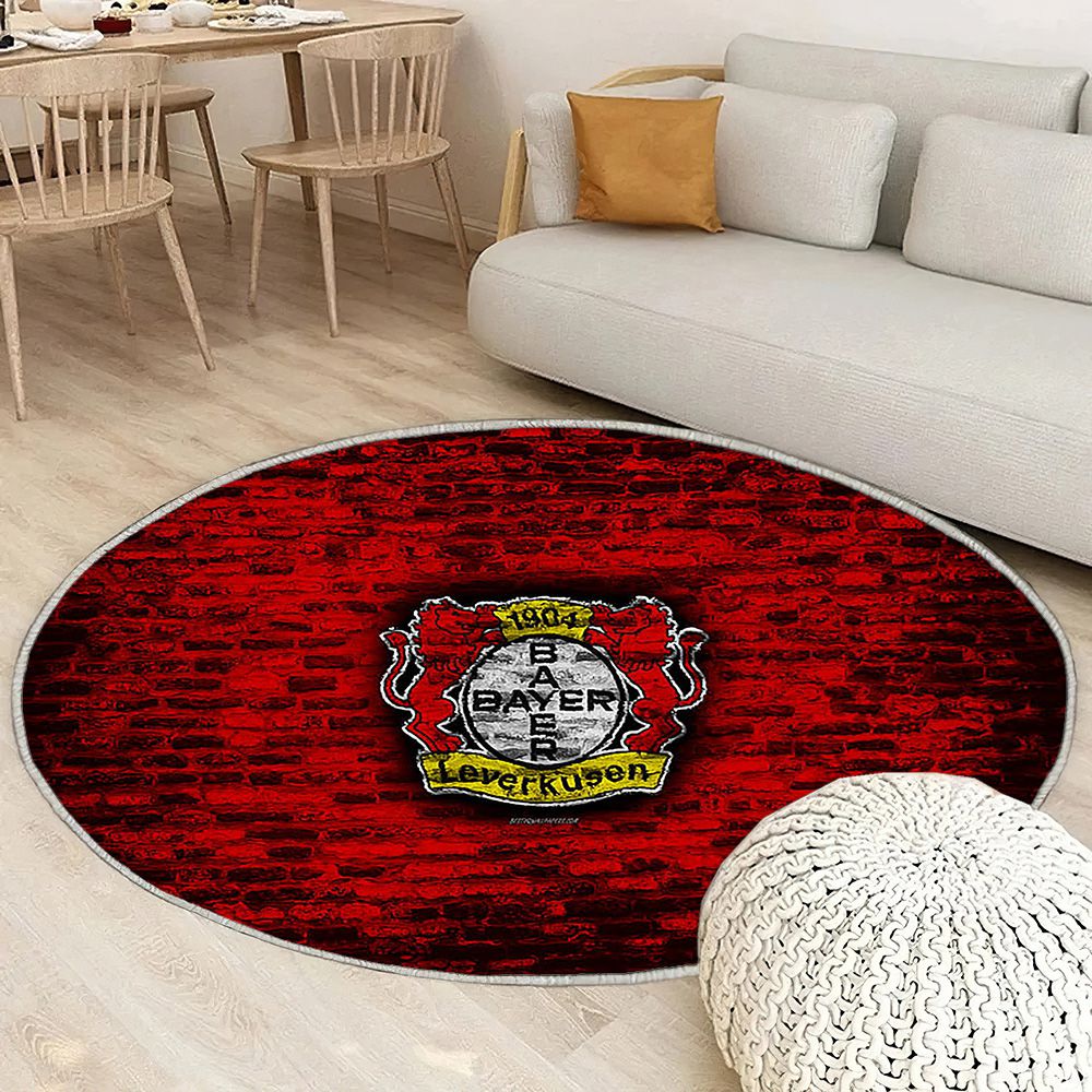Bayer 04 Leverkusen Fc Tapis Sol - Tapis De Salon, mur de briques rouges Bundesliga Tapis Art, Tapis pour la décoration de la maison