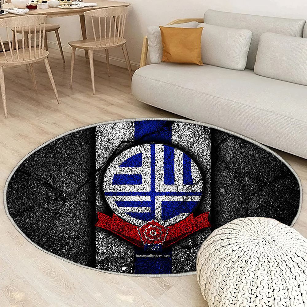 Bolton Fc Tapis Sol - Tapis De Salon, Club de Football de Championnat Efl Tapis Art, Tapis pour la décoration de la maison