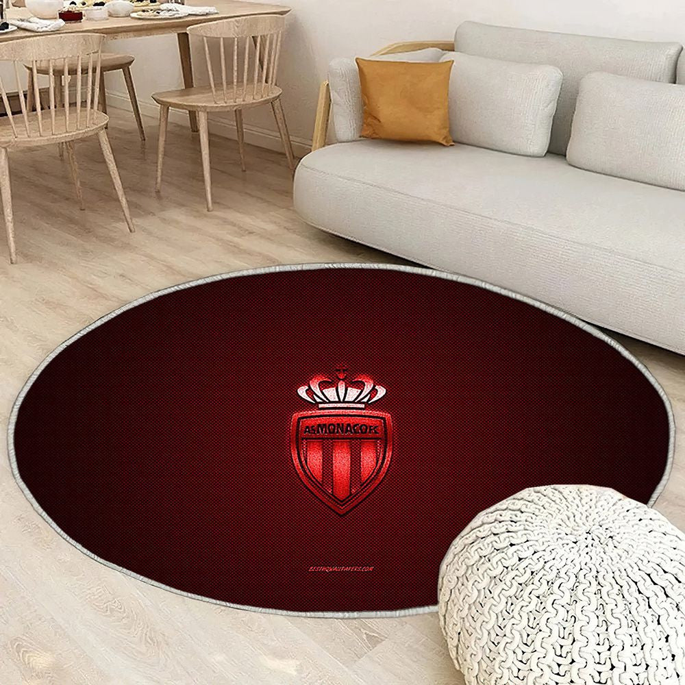 As Monaco Tapis Sol - Tapis De Salon, Ligue 1 Redred Carbon Fiber Tapis Art, Tapis pour la décoration de la maison