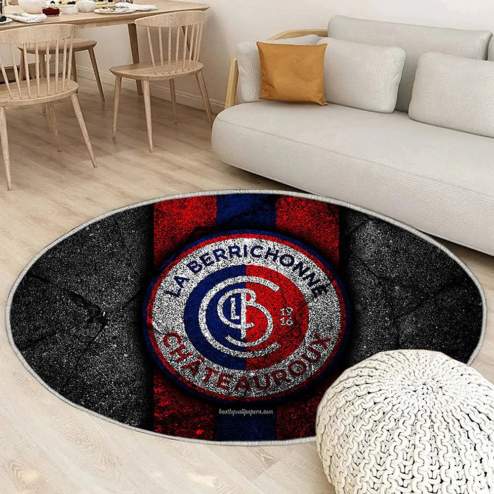 Berrichonne Châteauroux Fc Tapis Sol - Tapis De Salon, Ligue 2 Football Tapis Art, Tapis pour la décoration de la maison