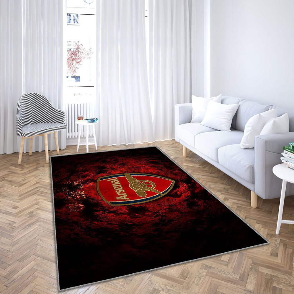 Arsenal Fcpremier League Grunge Tapis Sol - Tapis De Salon, Football Tapis Art, Tapis pour la décoration de la maison