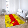 Drapeau de Baden Baden Tapis Sol - Tapis De Salon, ville allemande de Baden Tapis Art, Tapis pour la décoration de la maison