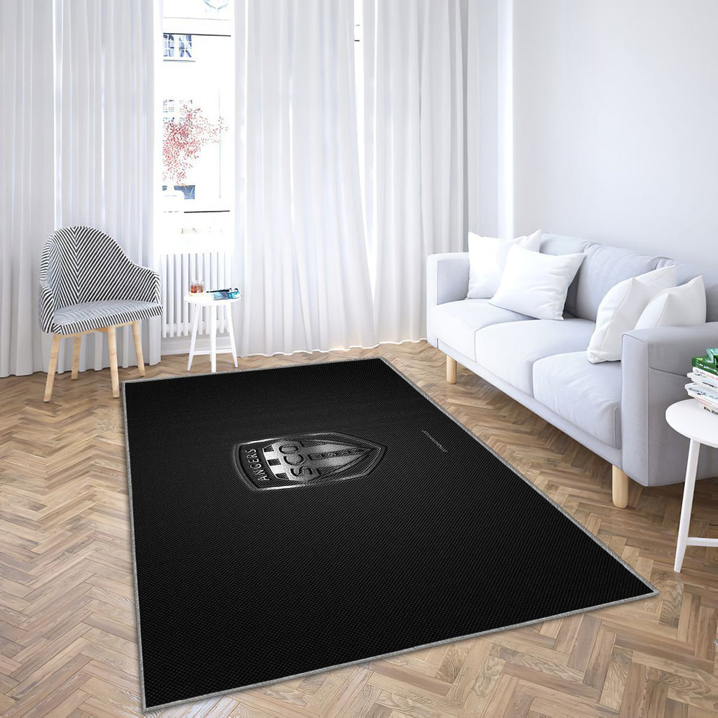Angers Sco Tapis Sol - Tapis De Salon, Ligue 1 Silvergray Fibre de Carbone Tapis Art, Tapis pour la décoration de la maison