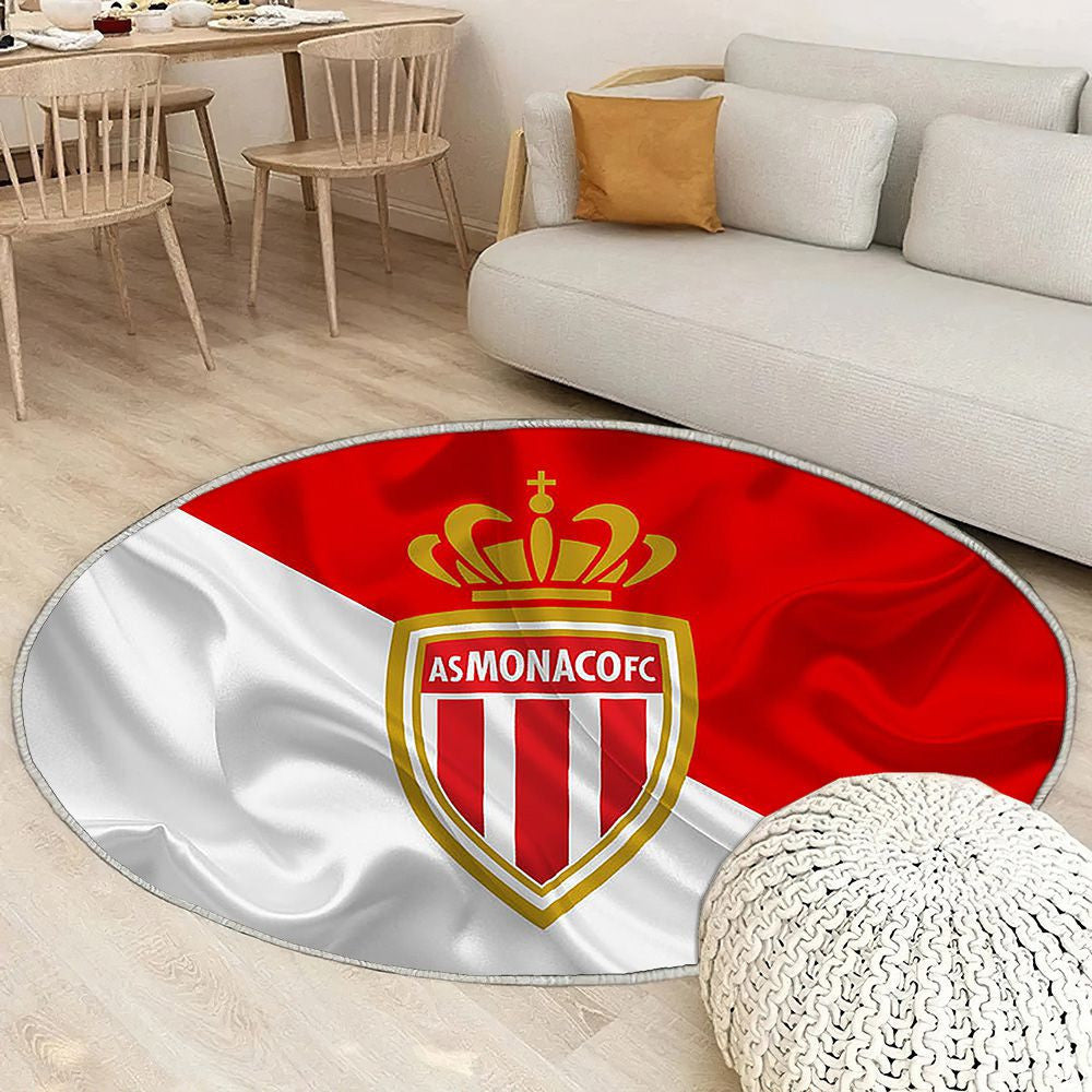 As Monaco Fc Tapis Sol - Tapis De Salon, Football Club Monaco Tapis Art, Tapis pour la décoration de la maison