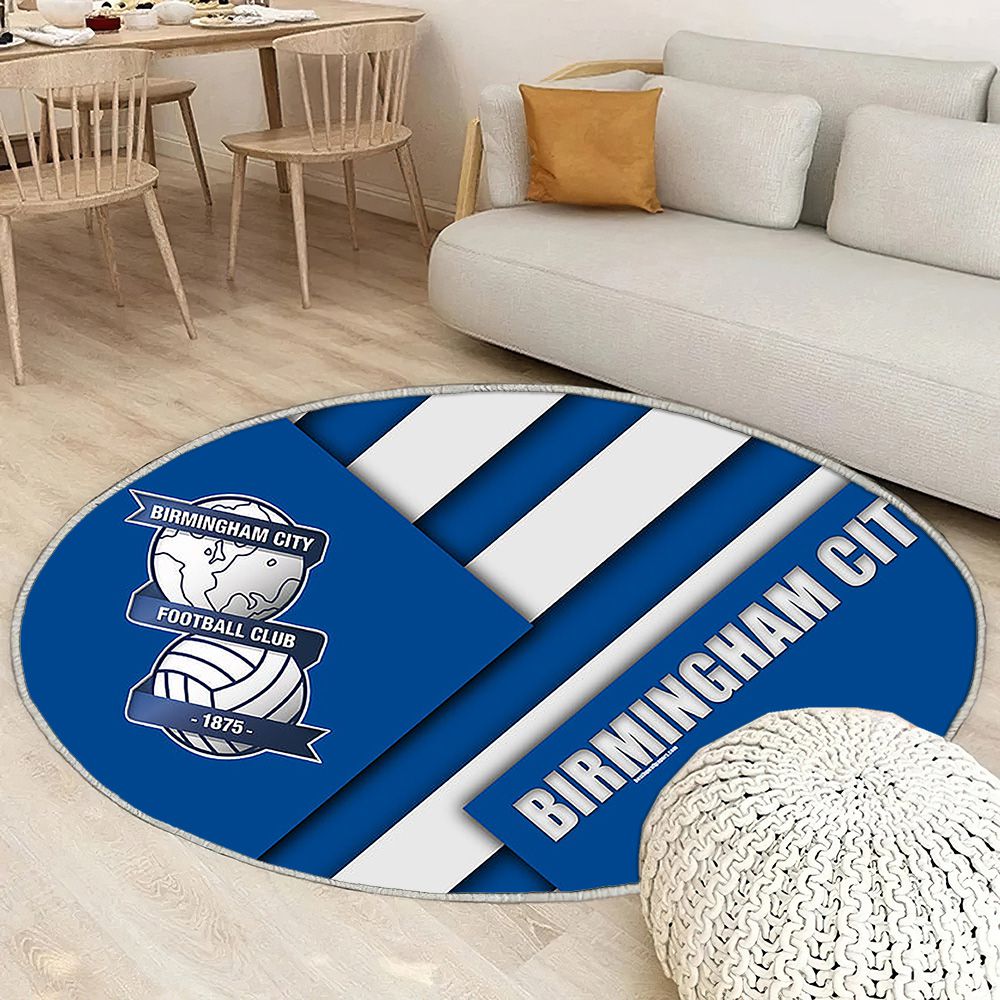 Birmingham City Fc Tapis Sol - Tapis De Salon, Blue Ionenglish Football Club Tapis Art, Tapis pour la décoration de la maison