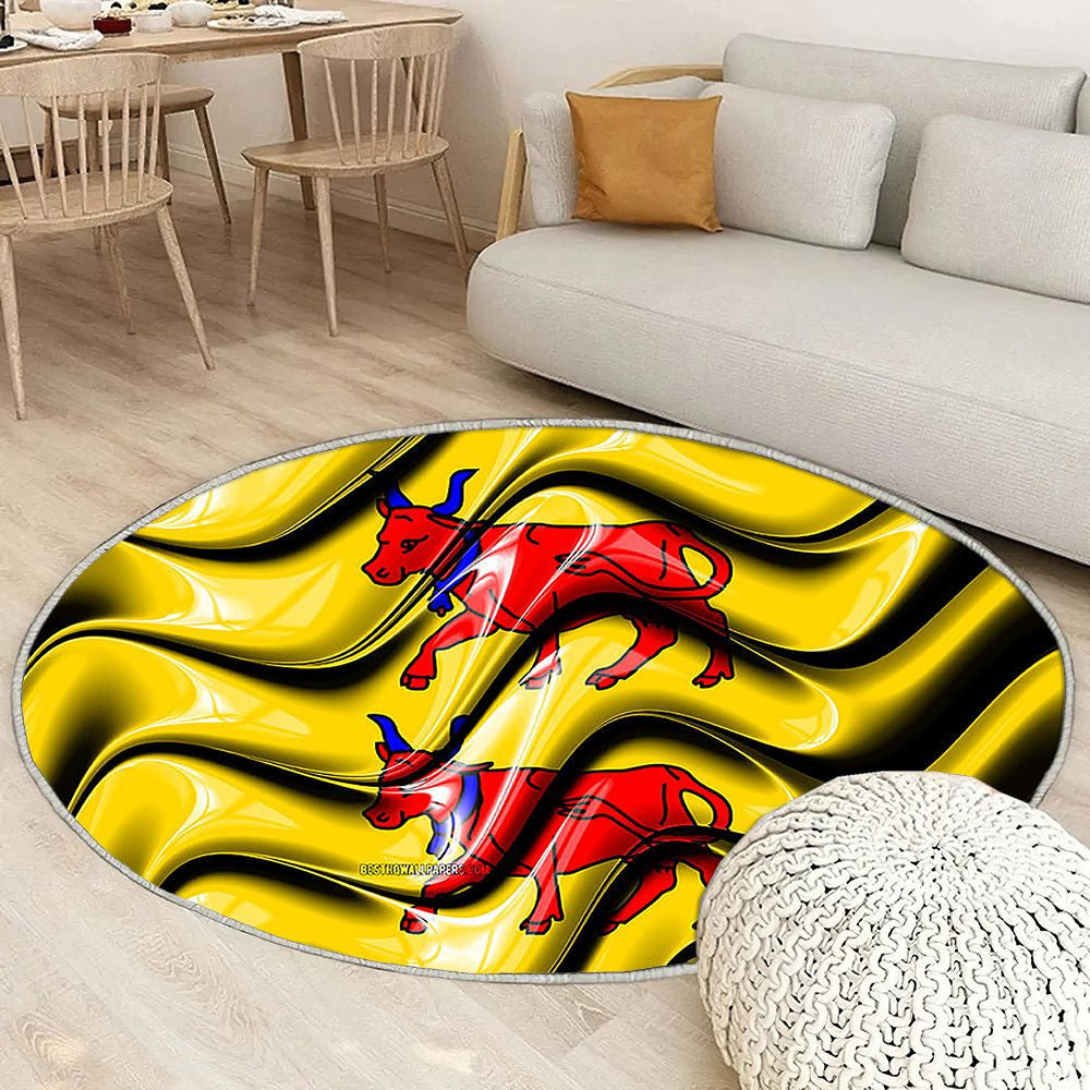 Béarn Drapeau Provinces De France Tapis Sol - Tapis De Salon, Béarn Béarn Provinces Françaises Tapis Art, Tapis pour la décoration de la maison