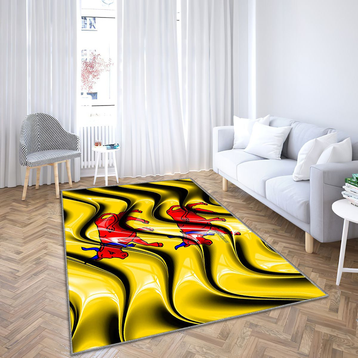 Béarn Drapeau Provinces De France Tapis Sol - Tapis De Salon, Béarn Béarn Provinces Françaises Tapis Art, Tapis pour la décoration de la maison