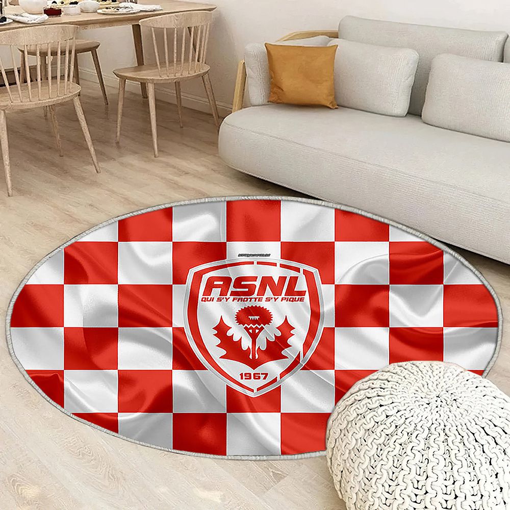 Comme Logo Nancy Tapis Sol - Tapis De Salon, Drapeau Rouge Et Blanc Footballnancy Française Tapis Art, Tapis pour la décoration de la maison