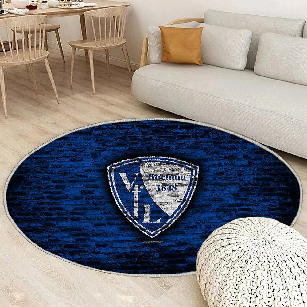Bochum Fc Tapis Sol - Tapis De Salon, Blue Brick Wall Bundesliga 2 Club De Football Allemand Tapis Art, Tapis pour la décoration de la maison