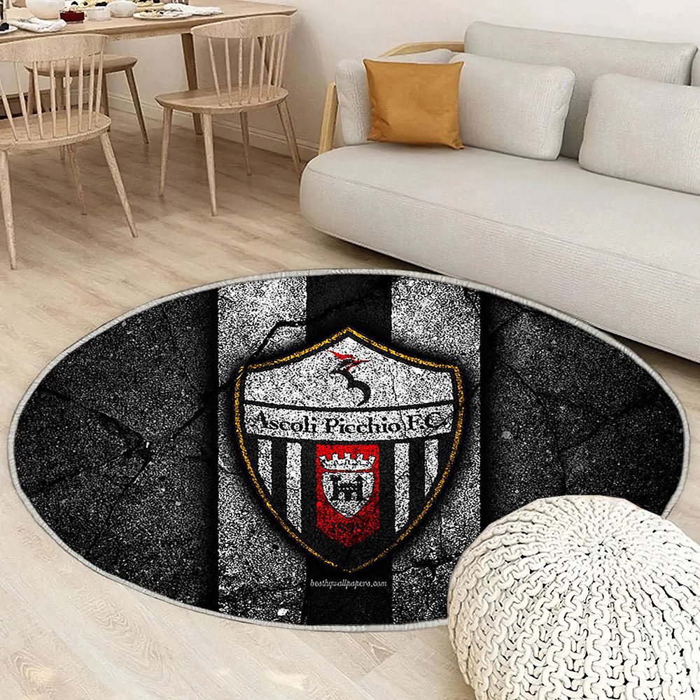 Ascoli Fc Tapis Sol - Tapis De Salon, Serie B Football Tapis Art, Tapis pour la décoration de la maison