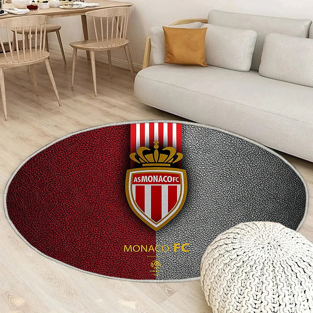 As Monaco Fc Club Français De Football Tapis Sol - Tapis De Salon, Football Tapis Art, Tapis pour la décoration de la maison