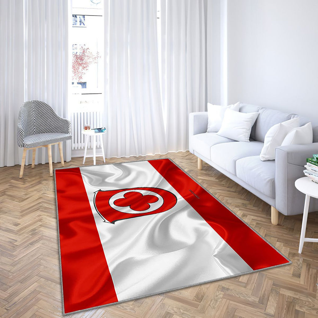 Drapeau Baunatal Tapis Sol - Tapis De Salon, ville allemande Baunatal Allemagne Tapis Art, Tapis pour la décoration de la maison