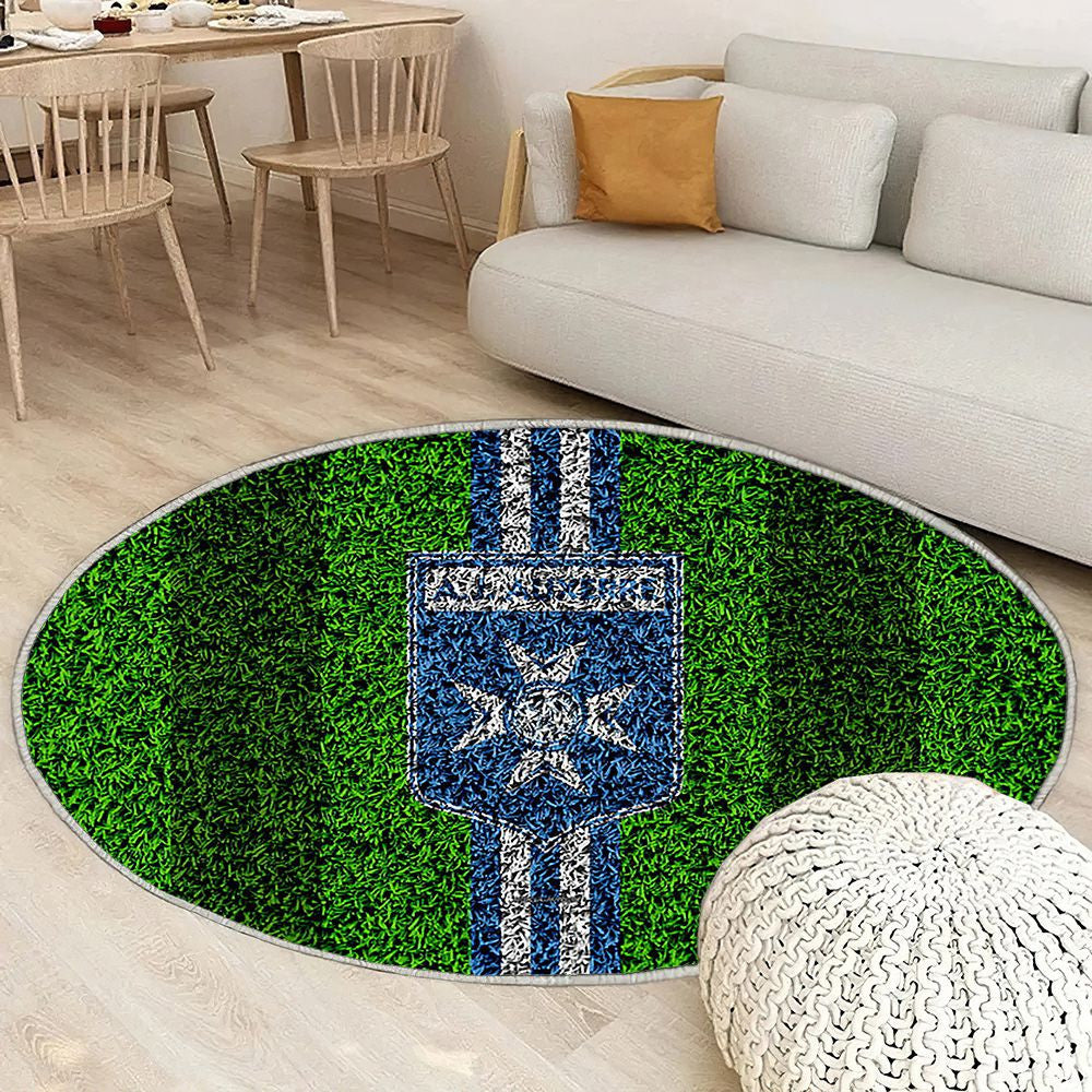 Logo Auxerre Fc Tapis Sol - Tapis De Salon, Football Français Tapis Art, Tapis pour la décoration de la maison