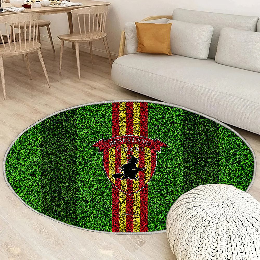 Benevento Fc Logo Tapis Sol - Tapis De Salon, Club De Football Italien Jaune Rouge Tapis Art, Tapis pour la décoration de la maison