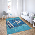 Logo Aj Auxerre Tapis Sol - Tapis De Salon, Football Français Tapis Art, Tapis pour la décoration de la maison
