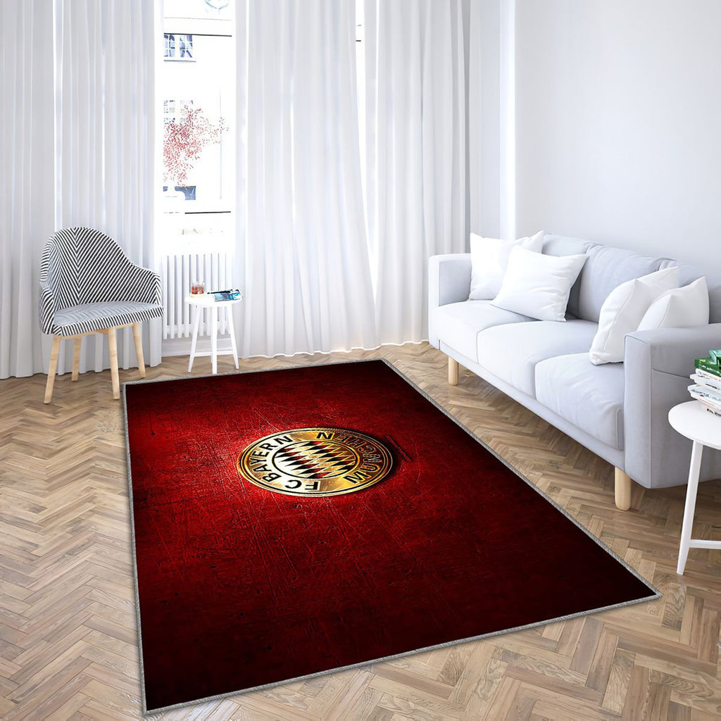 Bayern Munchen Fc Tapis Sol - Tapis De Salon, Bundesliga Football Rouge Tapis Art, Tapis pour la décoration de la maison