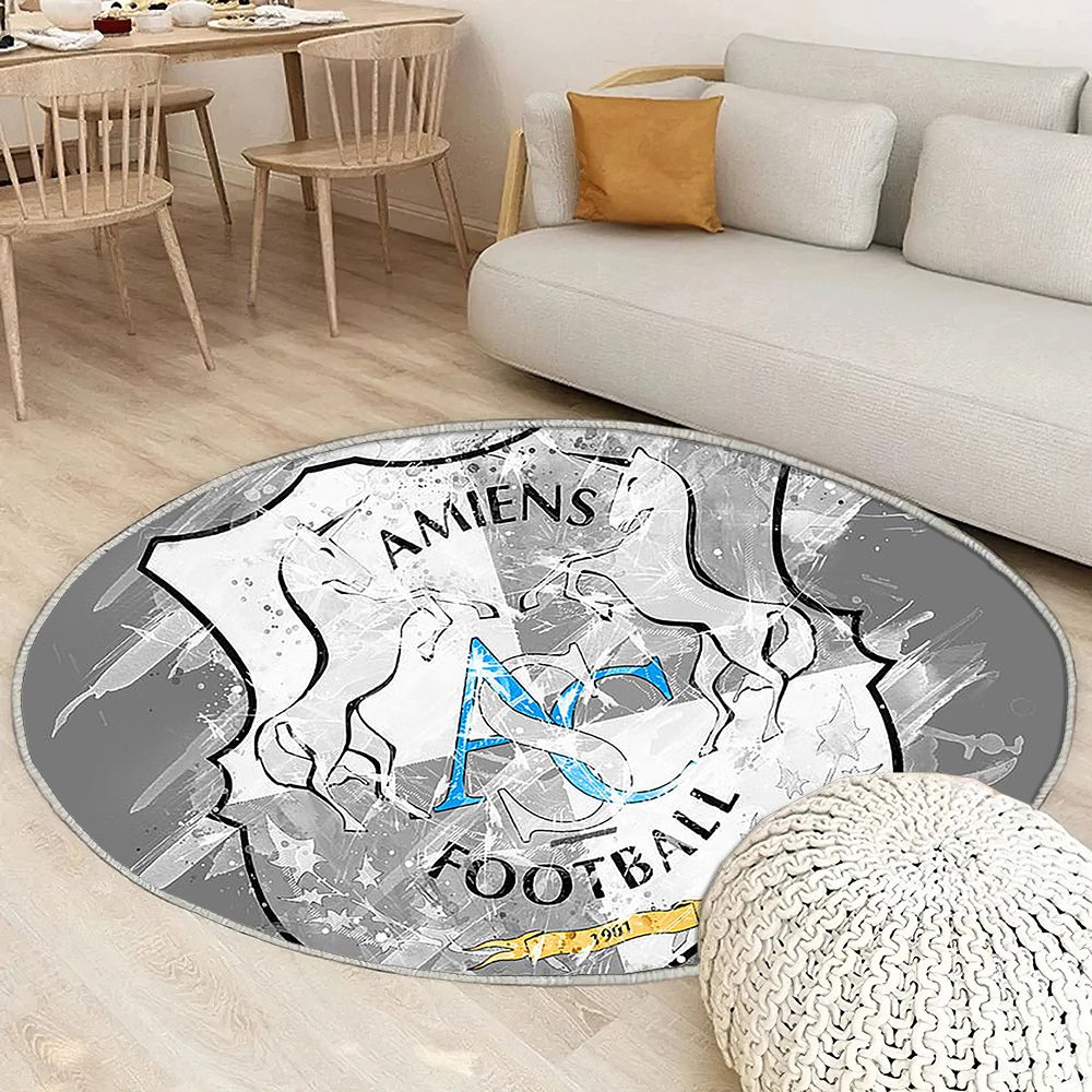 Amiens Sc Paint Art Tapis Sol - Tapis De Salon, Football Français Tapis Art, Tapis pour la décoration de la maison