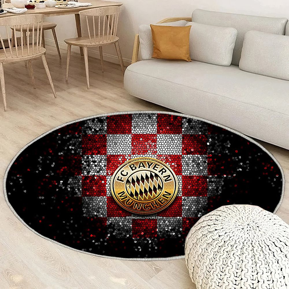 Bayern Munich Fc Tapis Sol - Tapis De Salon, Bundesliga Rouge Blanc Football Tapis Art, Tapis pour la décoration de la maison