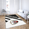 Ascoli Picchio Fc Tapis Sol - Tapis De Salon, Club De Football Ionitalien Noir Et Blanc Tapis Art, Tapis pour la décoration de la maison