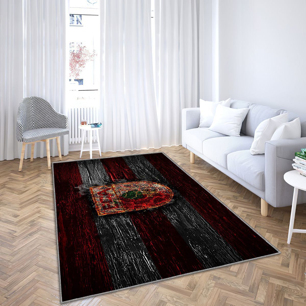 Augsbourg Fc Tapis Sol - Tapis De Salon, Bundesliga Bvb Club De Football Allemand Tapis Art, Tapis pour la décoration de la maison