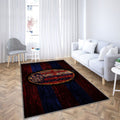 Logo Bologne Fc Fire Tapis Sol - Tapis De Salon, Football Grunge Club De Football Italien Tapis Art, Tapis pour la décoration de la maison