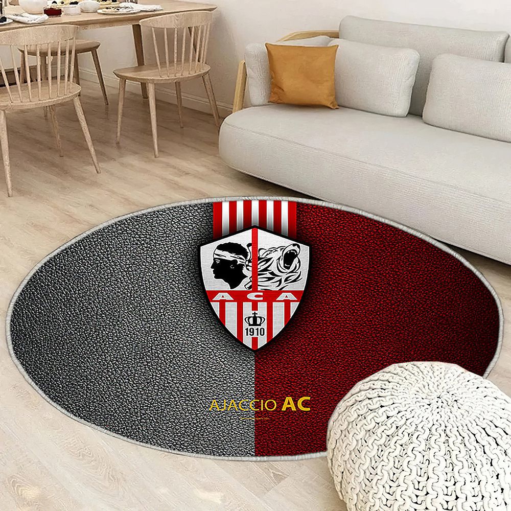 Ajaccio Ac Ajaccio Tapis Sol - Tapis De Salon, Deuxième Division Tapis Art, Tapis pour la décoration de la maison