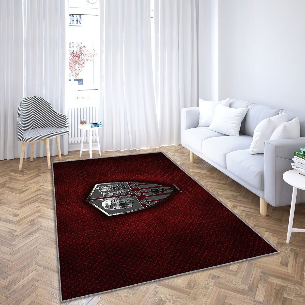 Ac Ajaccio Tapis Sol - Tapis De Salon, France Ligue 2 Tapis Art, Tapis pour la décoration de la maison