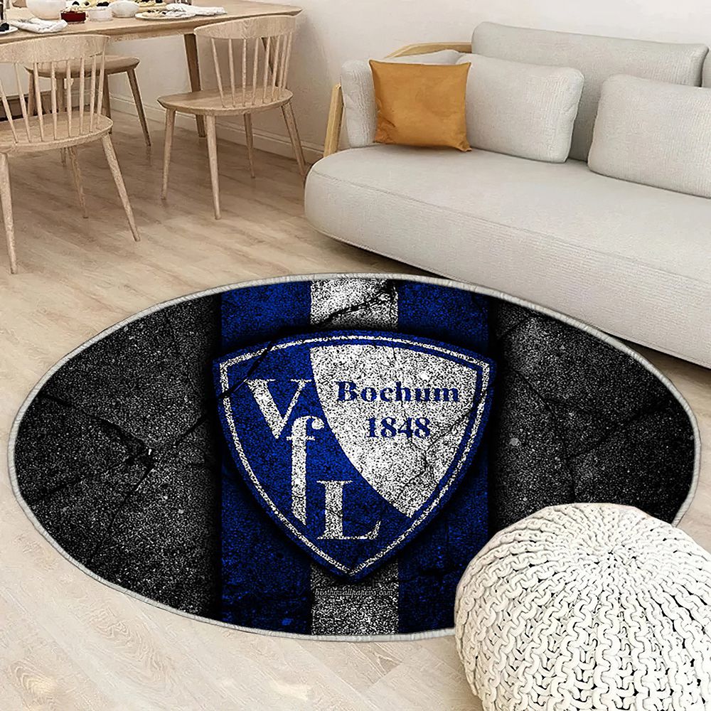 Bochum Fc Grunge Tapis Sol - Tapis De Salon, Bundesliga 2Équipe allemande de football Tapis Art, Tapis pour la décoration de la maison