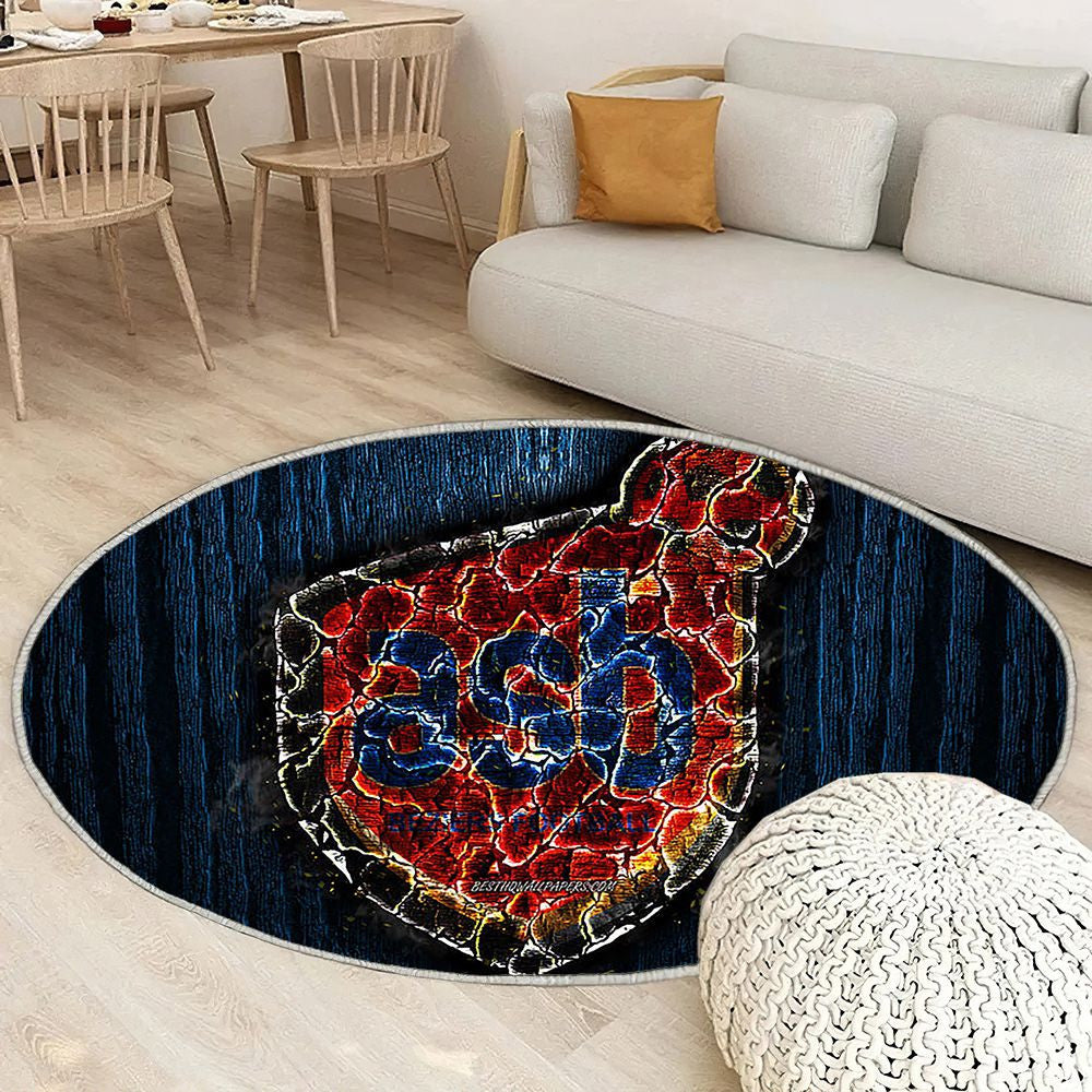 Comme Béziers Tapis Sol - Tapis De Salon, Ligue 2 Bleu Football Français en Bois Tapis Art, Tapis pour la décoration de la maison