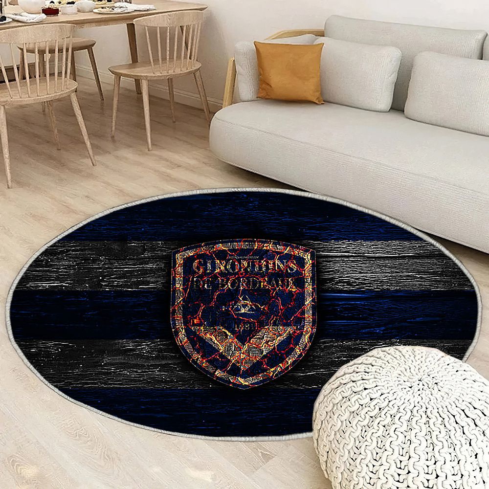 Bordeaux Fc Tapis Sol - Tapis De Salon, Ligue 1 Bleu Et Blancfrançais Football Tapis Art, Tapis pour la décoration de la maison