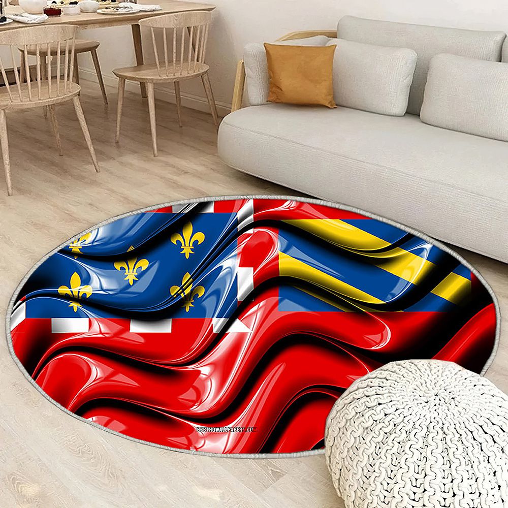 Dijon Drapeau Villes De France Tapis Sol - Tapis De Salon, Dijon Dijon Villes Françaises Tapis Art, Tapis pour la décoration de la maison