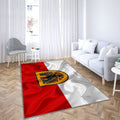 Drapeau de Dortmund Tapis Sol - Tapis De Salon, ville allemande Dortmund Allemagne Tapis Art, Tapis pour la décoration de la maison