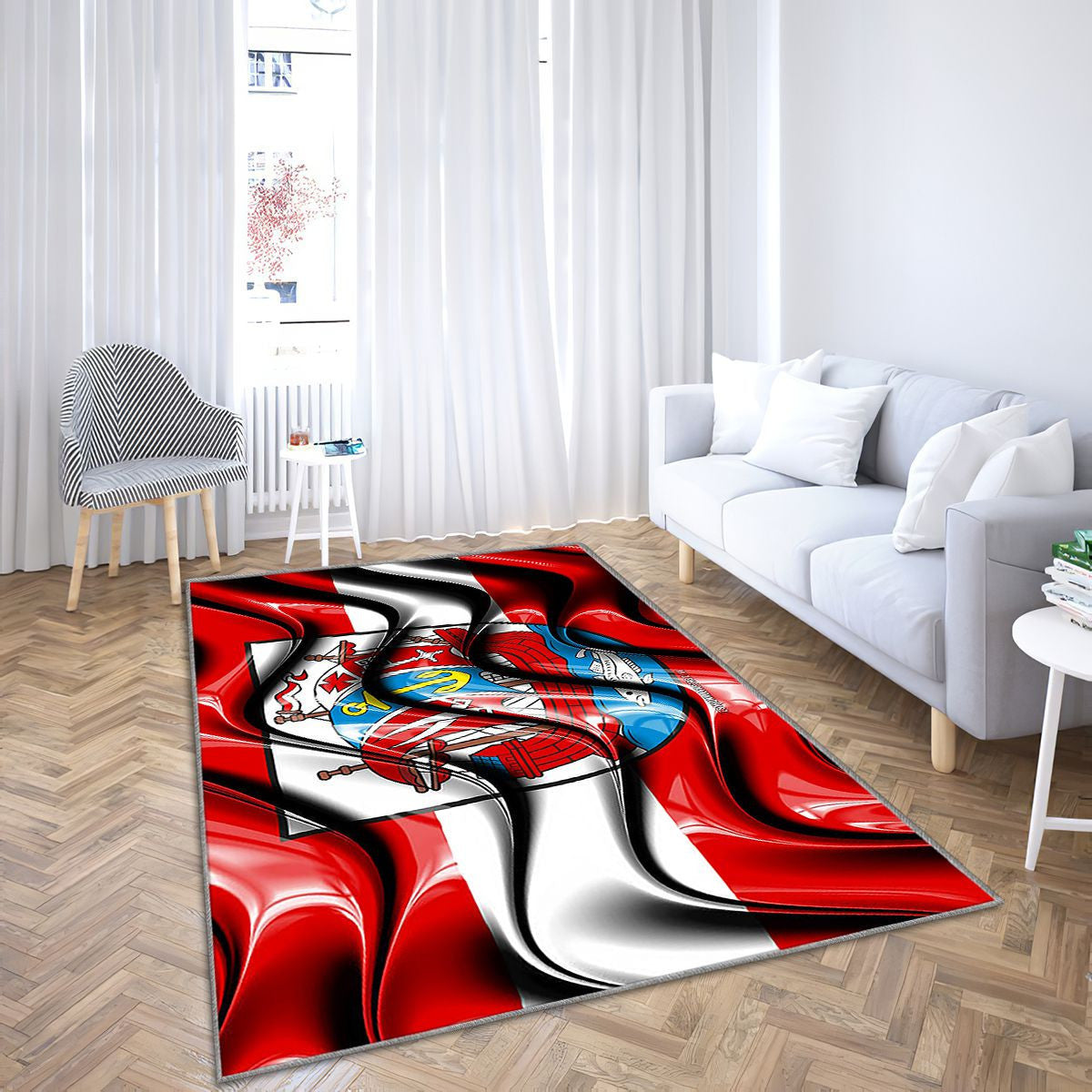 Bremerhaven Drapeau Villes D'Allemagne Tapis Sol - Tapis De Salon, Bremerhaven Bremerhaven Villes Allemandes Tapis Art, Tapis pour la décoration de la maison