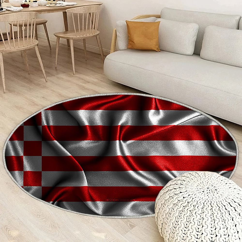 Drapeaux ondulés en soie du drapeau de Brême Tapis Sol - Tapis De Salon, drapeaux en tissu de Brême Tapis Art, Tapis pour la décoration de la maison