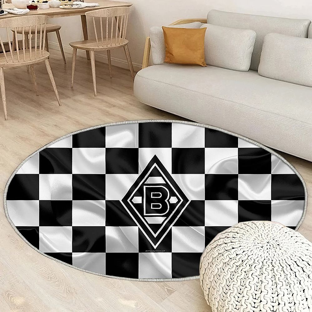Logo du Borussia Mönchengladbach Tapis Sol - Tapis De Salon, club de football allemand Bundesligamonchengladbach Tapis Art, Tapis pour la décoration de la maison