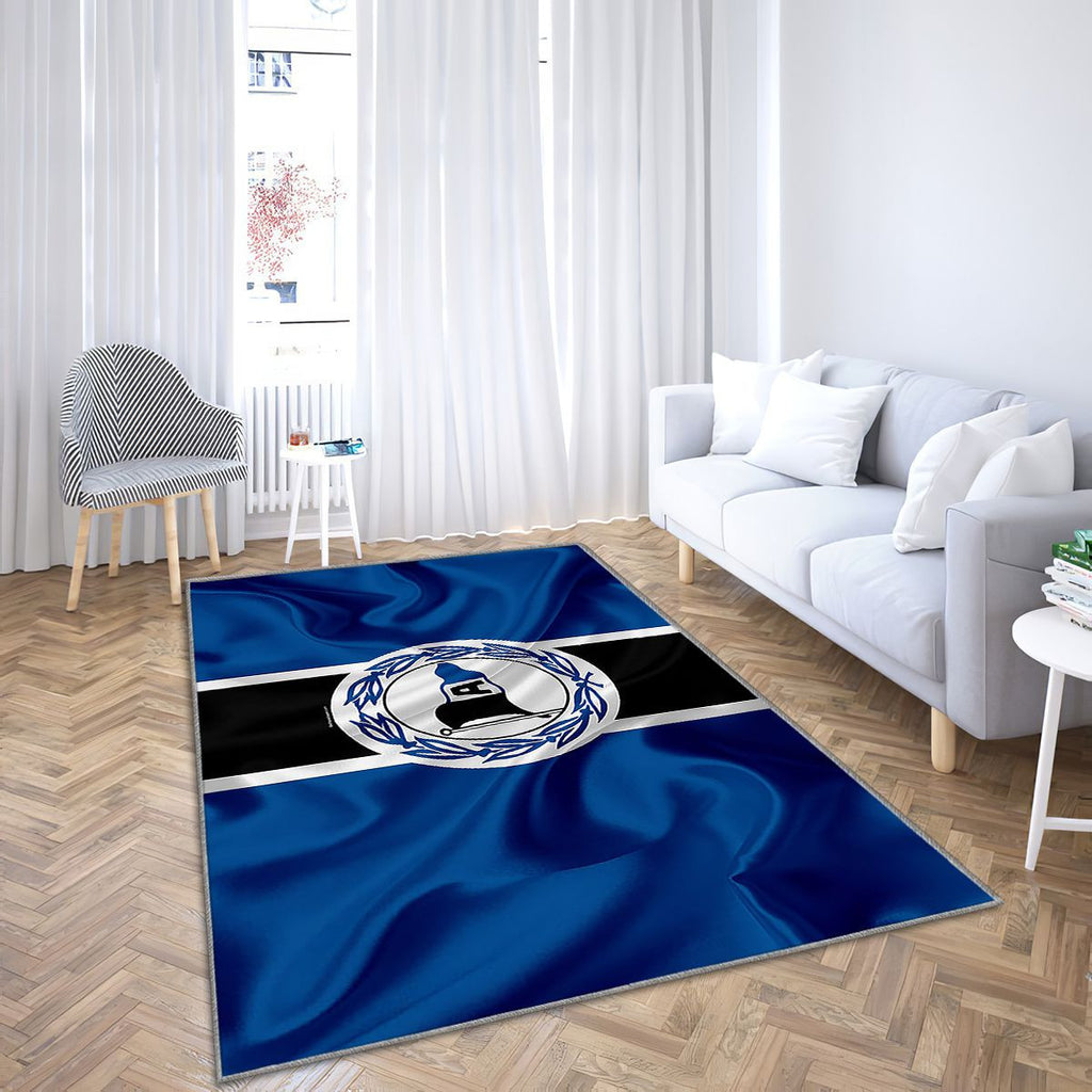 Dsc Arminia Bielefeld Drapeau en soie 2 Bundesliga Tapis Sol - Tapis De Salon, Bielefeld Allemagne Tapis Art, Tapis pour la décoration de la maison