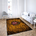 Dynamo Dresden Fc Tapis Sol - Tapis De Salon, Mur De Briques Jaunes Bundesliga 2 Club De Football Allemand Tapis Art, Tapis pour la décoration de la maison