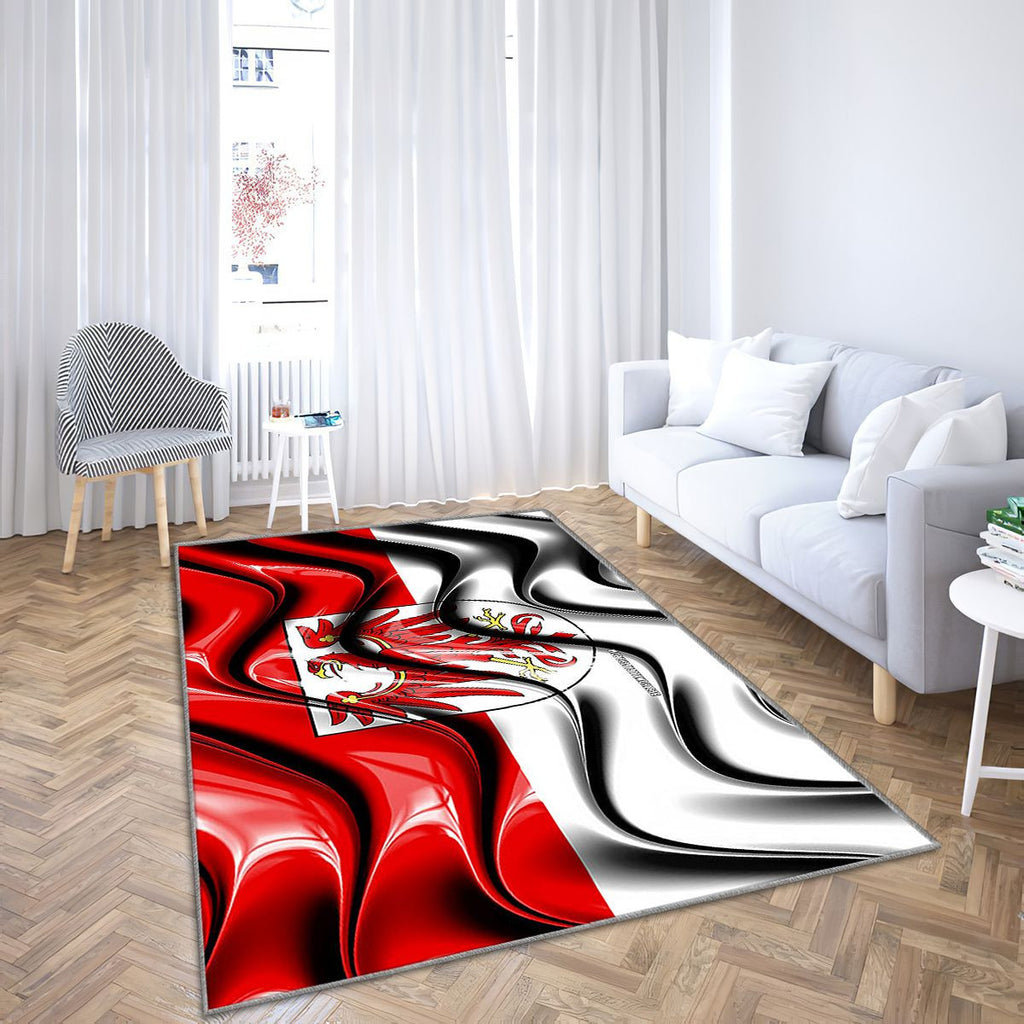 Brandebourg Drapeau États d'Allemagne Tapis Sol - Tapis De Salon, Brandebourg Brandebourg États allemands Tapis Art, Tapis pour la décoration de la maison