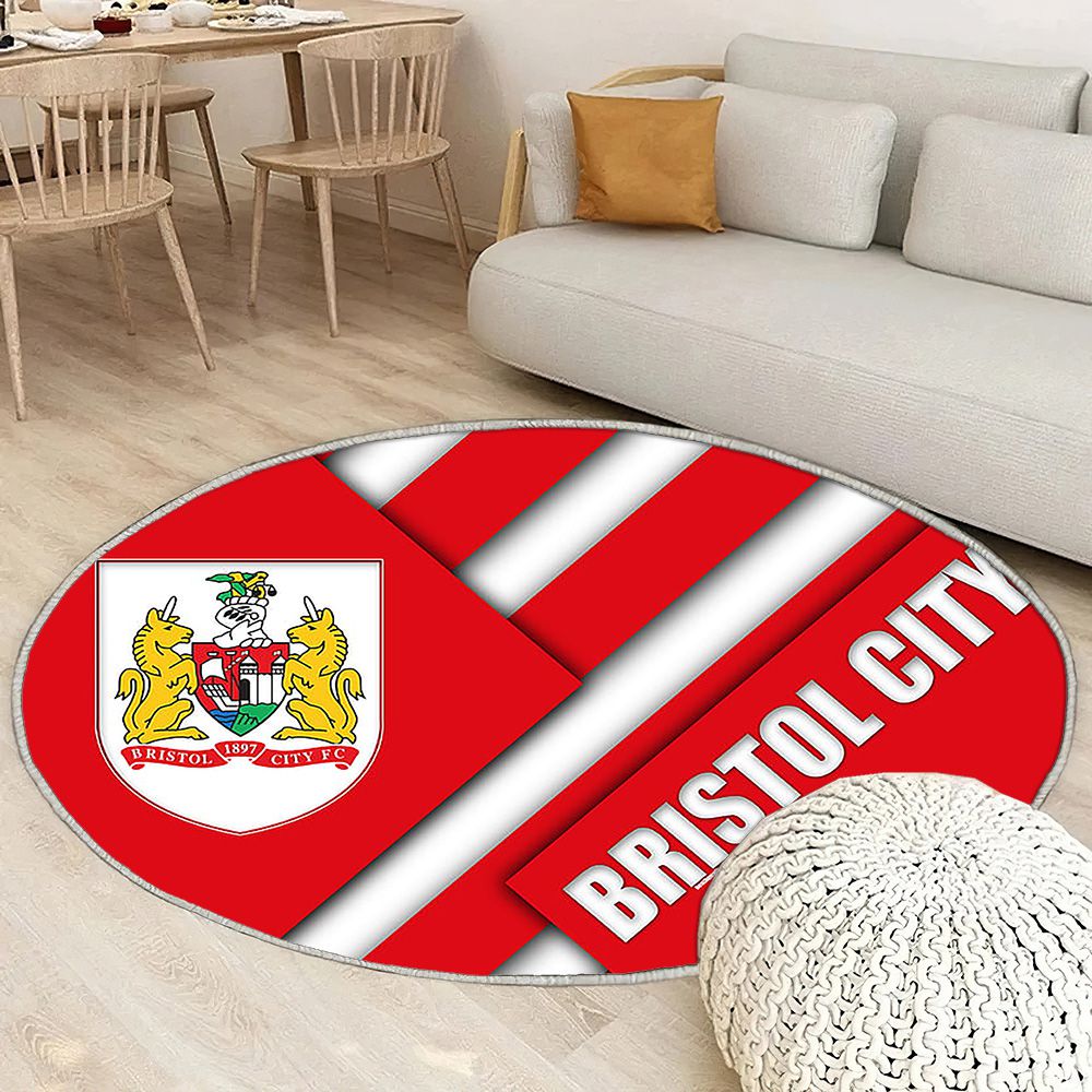 Bristol City FcEnglish Football Club Bristol Tapis Sol - Tapis De Salon, Royaume-Uni Tapis Art, Tapis pour la décoration de la maison