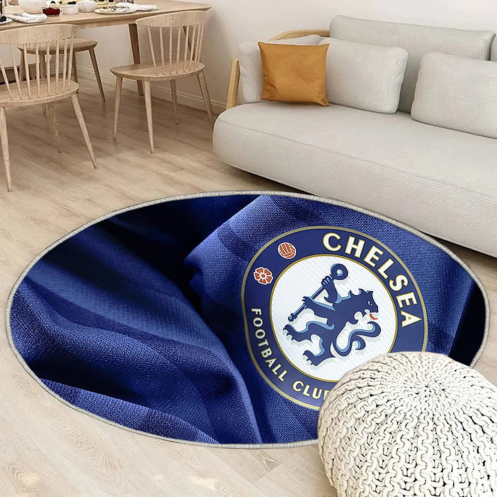 Emblème du Chelsea Fc Tapis Sol - Tapis De Salon, Premier League Angleterre Tapis Art, Tapis pour la décoration de la maison