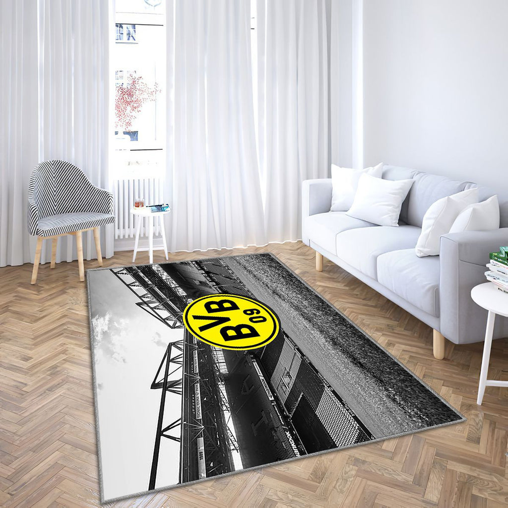 Borussia Dortmund Tapis Sol - Tapis De Salon, Bvb09 Football Allemagne Tapis Art, Tapis pour la décoration de la maison