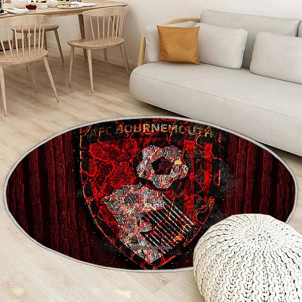 Bournemouth Fc Tapis Sol - Tapis De Salon, Club de football anglais de Premier League Tapis Art, Tapis pour la décoration de la maison