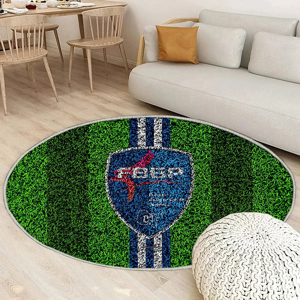 Logo Bourg Peronnas Fc Tapis Sol - Tapis De Salon, Football Français Tapis Art, Tapis pour la décoration de la maison