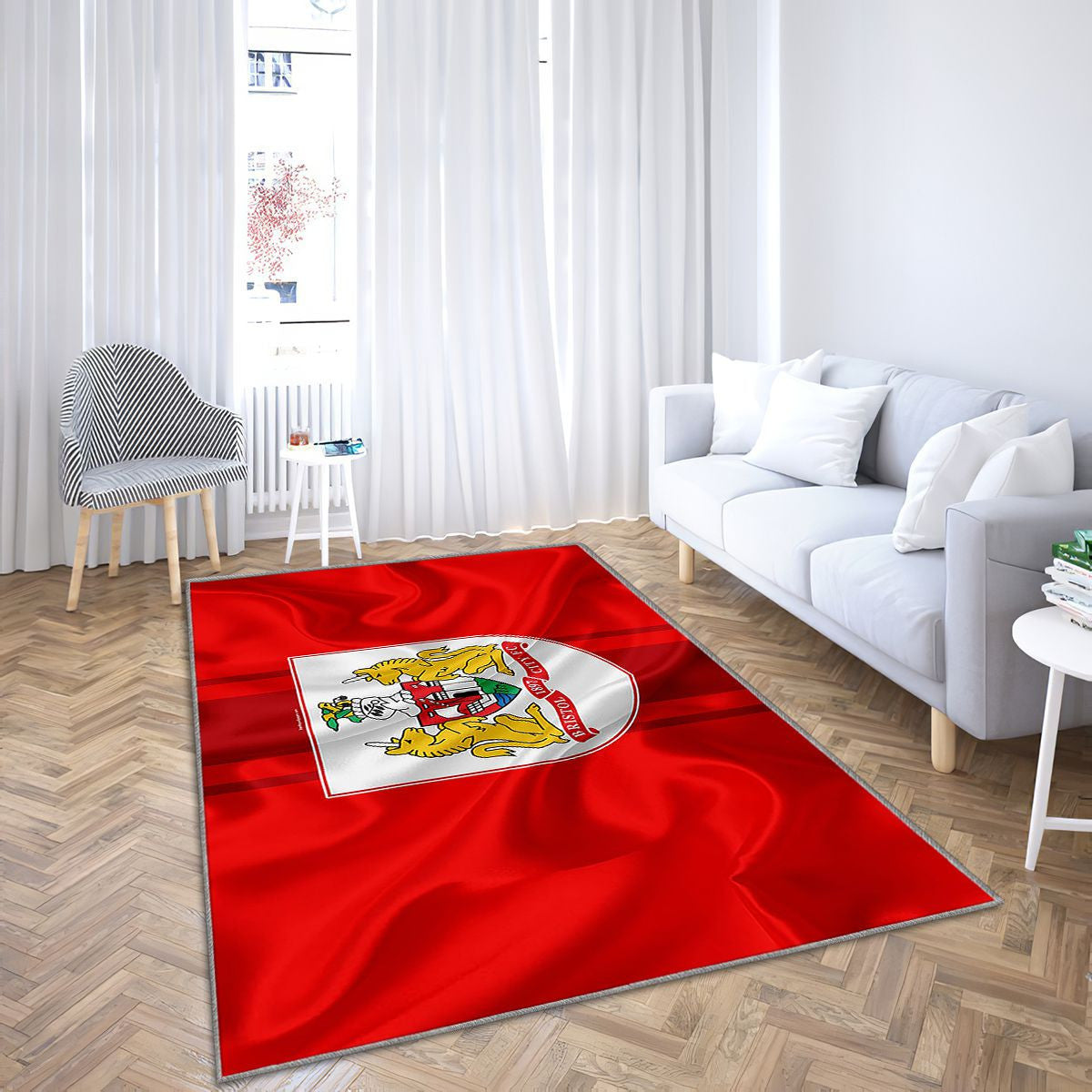 Bristol City Fc Bristol Angleterre Tapis Sol - Tapis De Salon, Championnat de la Ligue des Clubs de Football Anglais Tapis Art, Tapis pour la décoration de la maison