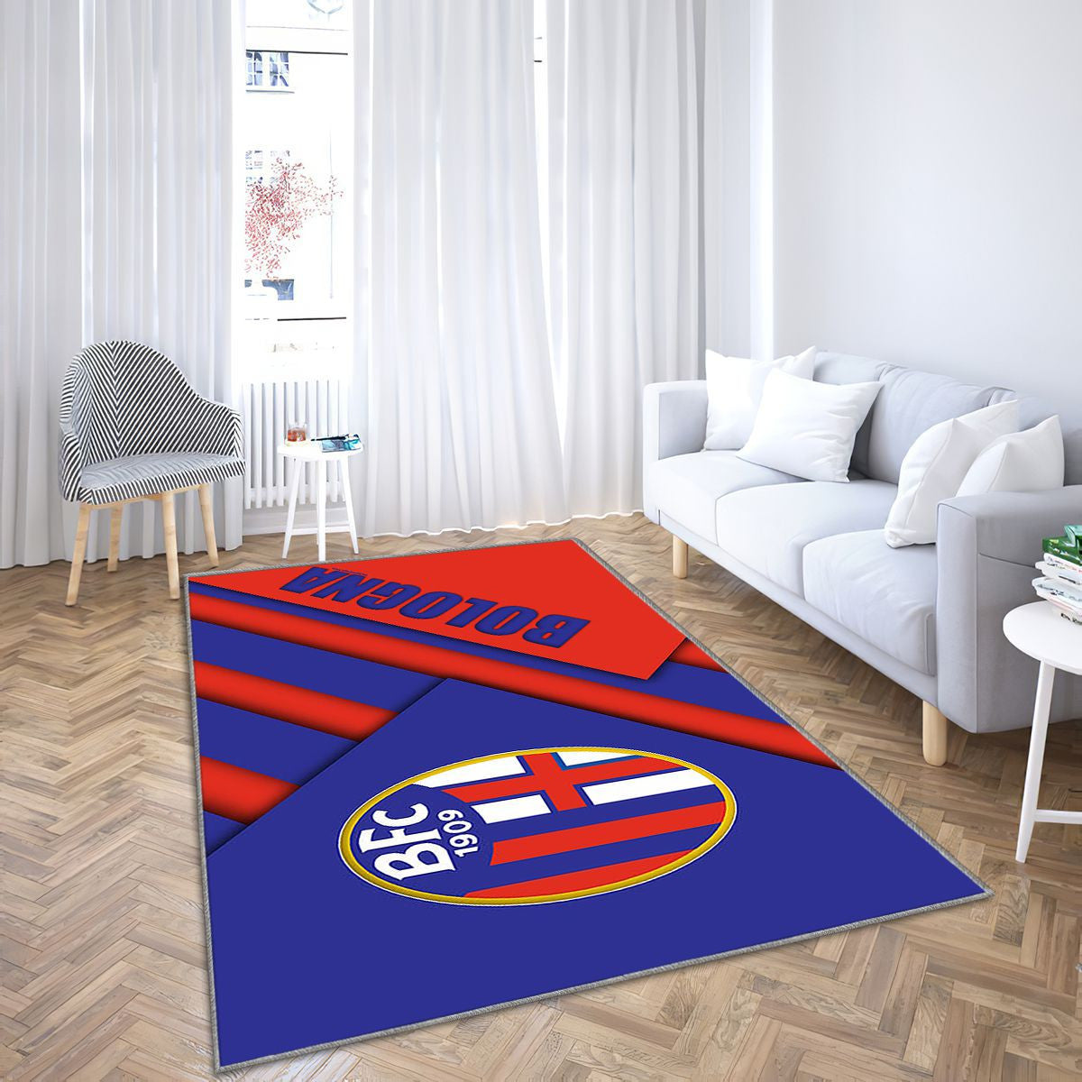Bologne Fc Tapis Sol - Tapis De Salon, Football Serie A Bologneclub italien Tapis Art, Tapis pour la décoration de la maison