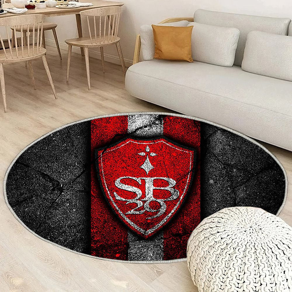 Brestois Fc Tapis Sol - Tapis De Salon, Ligue 2 Football Tapis Art, Tapis pour la décoration de la maison