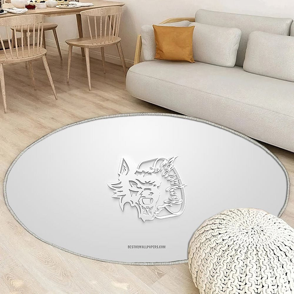Brûleurs De Loups Tapis Sol - Tapis De Salon, Equipe de France de Hockey sur Glace Blanc 3D Tapis Art, Tapis pour la décoration de la maison