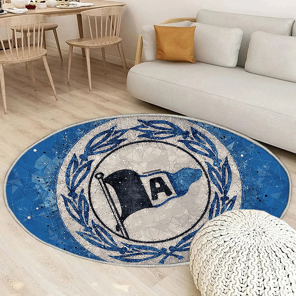 Dsc Arminia Bielefeld Club de football allemand Bielefeld Tapis Sol - Tapis De Salon, Football 2 Bundesliga Bleu Tapis Art, Tapis pour la décoration de la maison