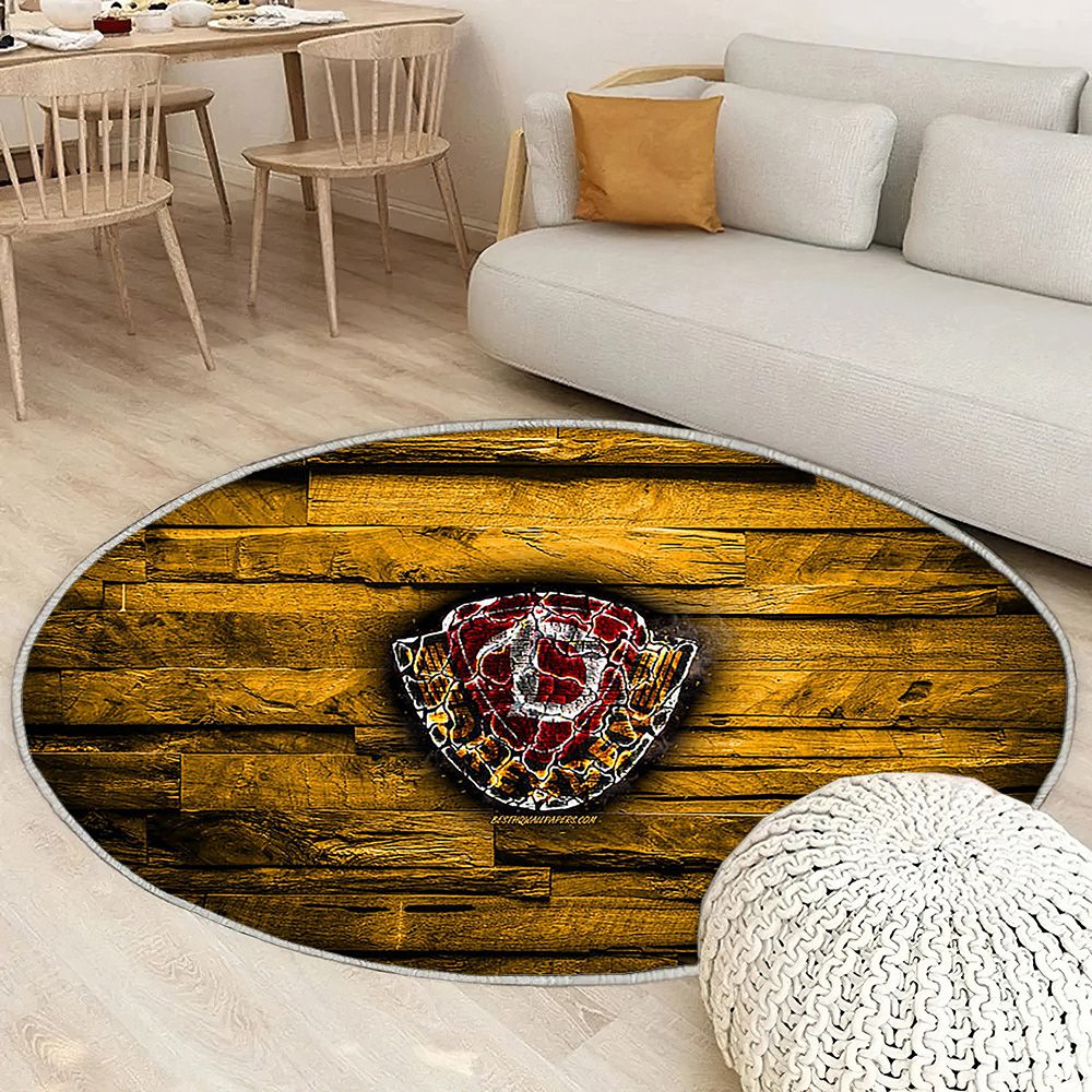 Dynamo Dresden Fc Tapis Sol - Tapis De Salon, Bundesliga 2 Club de Football allemand en bois jaune Tapis Art, Tapis pour la décoration de la maison